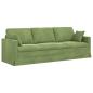 Preview: Sofa Hellgrün 228 x 78 x 80 cm Samt