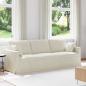 Preview: ARDEBO.de - Sofa Creme 228 x 78 x 80 cm Samt
