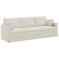 Preview: Sofa Creme 228 x 78 x 80 cm Samt