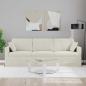 Preview: Sofa Creme 228 x 78 x 80 cm Samt