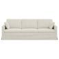 Preview: Sofa Creme 228 x 78 x 80 cm Samt