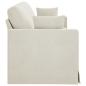 Preview: Sofa Creme 228 x 78 x 80 cm Samt