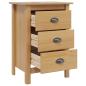 Preview: Nachttisch HILL Honigbraun 46 x 35 x 65 cm Massivholz Kiefer