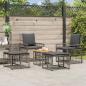 Preview: Gartenmöbel Set 5 stk. Schwarz und Dunkelgrau