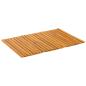 Preview: Badematte Natur 60 x 40 cm Massivholz Akazie