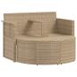 Preview: Garten-Sofa 8 stk. Poly-Rattan Beige und Hellgrau