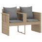 Preview: Garten-Sofa 8 stk. Poly-Rattan Beige und Hellgrau