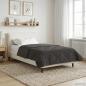 Preview: ARDEBO.de - Ganzjahresbettdecke Gepolstert Anthrazit 155 x 220 cm