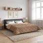 Preview: Ganzjahresbettdecke 220 x 260 cm Keine Taupe Atmungsaktiv