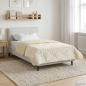 Preview: ARDEBO.de - Ganzjahresbettdecke Gepolstert Creme 135 x 220 cm