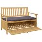 Preview: Garten-Aufbewahrungsbank 2 -Seater 120 x 63 x 84 cm Rechteckig