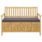 Preview: Garten-Aufbewahrungsbank 2 -Seater 120 x 63 x 84 cm Rechteckig