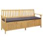 Preview: ARDEBO.de - Garten-Aufbewahrungsbank 2 -Seater 170 x 63 x 84 cm Rechteckig