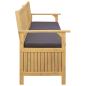 Preview: Garten-Aufbewahrungsbank 2 -Seater 170 x 63 x 84 cm Rechteckig