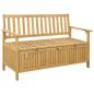 Preview: ARDEBO.de - Garten-Aufbewahrungsbank 2 -Seater 120 x 63 x 84 cm Rechteckig
