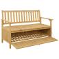 Preview: Garten-Aufbewahrungsbank 2 -Seater 120 x 63 x 84 cm Rechteckig
