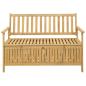 Preview: Garten-Aufbewahrungsbank 2 -Seater 120 x 63 x 84 cm Rechteckig