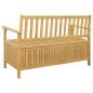 Preview: Garten-Aufbewahrungsbank 2 -Seater 120 x 63 x 84 cm Rechteckig