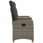 Preview: Liegebank mit Tisch 2 -Seater 126 x 65 x 112 cm Poly-Rattan