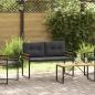 Preview: ARDEBO.de - Holz-Lagenbank 114 x 55 x 77 cm Blassgrau Rechteckig