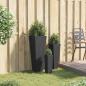 Preview: ARDEBO.de - Set für Outdoor 3 stk. Schwarz 30 x 30 x 80 cm Metall