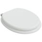 Preview: Soft-Close Toilettensitz Weiß 44 x 38 cm MDF-Platte