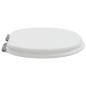 Preview: Soft-Close Toilettensitz Weiß 44 x 38 cm MDF-Platte