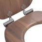Preview: Soft-Close Toilettensitz Braun 44 x 38 cm MDF-Platte