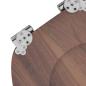 Preview: Soft-Close Toilettensitz Braun 44 x 38 cm MDF-Platte