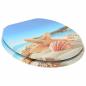 Preview: Soft-Close Toilettensitz Meeres Muschel 44 x 38 cm MDF-Platte