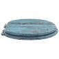 Preview: Toilettensitz Blau 44 x 38 cm Holzwerkstoff