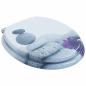 Preview: Soft-Close Toilettensitz Grau 44 x 38 cm MDF-Platte