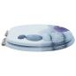 Preview: Soft-Close Toilettensitz Grau 44 x 38 cm MDF-Platte