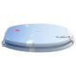 Preview: Soft-Close Toilettensitz Blau 44 x 38 cm MDF-Platte