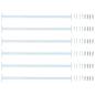 Preview: ARDEBO.de - Verstellbarer Fenster-Sicherheitsbalken 6 stk. 710 - 1200 mm