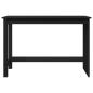 Preview: Schreibtisch Schwarz 112 x 50 x 75 cm Massivholz Kiefer