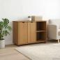 Preview: ARDEBO.de - Rollschrank Honigbraun 100 x 39 x 65,5 cm Massivholz Kiefer