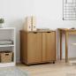 Preview: Rollschrank Honigbraun 100 x 39 x 65,5 cm Massivholz Kiefer