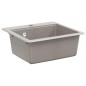 Preview: Waschbecken 80% Quarz und 20% Harz 470 x 440 mm Grau