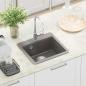 Preview: Waschbecken 80% Quarz und 20% Harz 470 x 440 mm Grau