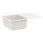 Preview: Waschbecken 80% Quarz und 20% Harz 670 x 460 mm Weiß