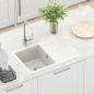 Preview: Waschbecken 80% Quarz und 20% Harz 670 x 460 mm Weiß