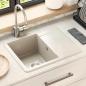 Preview: ARDEBO.de - Waschbecken 80% Quarz und 20% Harz 560 x 460 mm Beige
