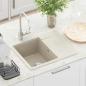 Preview: Waschbecken 80% Quarz und 20% Harz 560 x 460 mm Beige