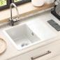 Preview: ARDEBO.de - Waschbecken 80% Quarz und 20% Harz 560 x 460 mm Weiß