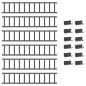 Preview: Schneefanggitter Anthrazit 600 x 2,5 x 20 cm Stahl