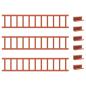 Preview: Schneefanggitter Rot 300 x 2,5 x 20 cm Stahl