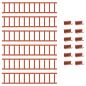 Preview: Schneefanggitter Rot 600 x 2,5 x 20 cm Stahl