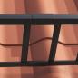 Preview: Schneefanggitter Schwarz 100 x 2,5 x 20 cm Stahl