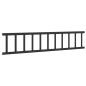 Preview: Schneefanggitter Schwarz 300 x 2,5 x 20 cm Stahl